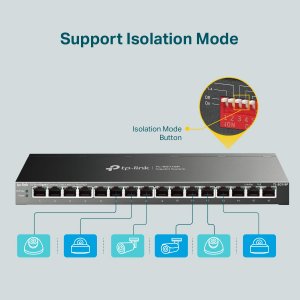 Tplink TL-SG116P 16 Port Gigabit Desktop Switch