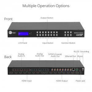 Siig CE-MX0011-S1 8x8 Hdmi 4k60hz Matrix