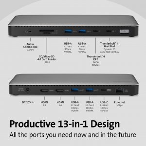 Kensington K34112NA Sd5765t Tb 4 Dual 4k Docking Station (df