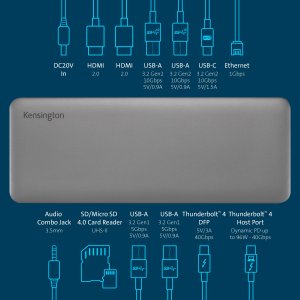 Kensington K34112NA Sd5765t Tb 4 Dual 4k Docking Station (df