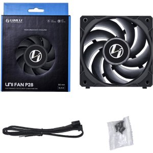 Lianli UF-P28120-1B Lian-li Fan Uf-p28120-1b 120x120x28 Black Fan Sing