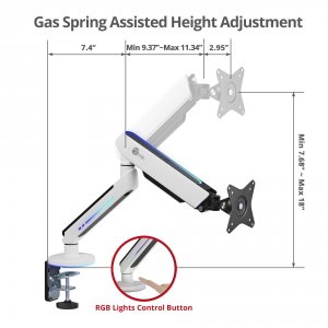 Siig CE-MT3J11-S2 Rgb Desk Mount-single