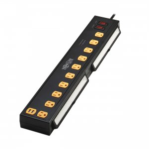 Tripp TLP1010USB Surge Protector 10outlet 2 Usb 10ft Cord