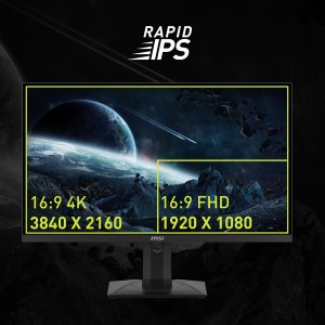 Msi MAG274UPF Mn  27 Rapid Ips Uhd 3840x2160 16:9 144hz 1ms G-sync Ret