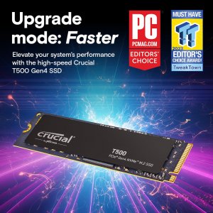 Crucial CT2000T500SSD8 T500 2tb Pcie Gen4 Nvme M.2 Ssd