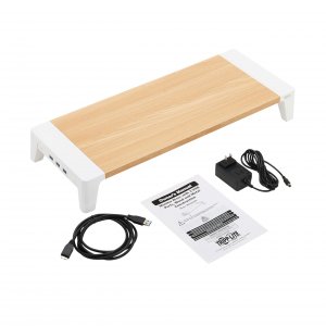 Tripp MR229USB Monitor Riser For Desk Wood Top