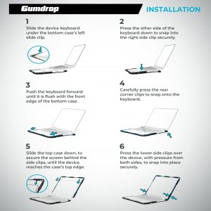 Gumdrop 01D017 Droptech For Dell Latitude 3340clamshell