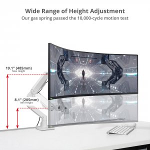 Siig CE-MT3S11-S1 Ac Ce-mt3s11-s1 Single Heavy Duty 34-49 Monitor Arm 