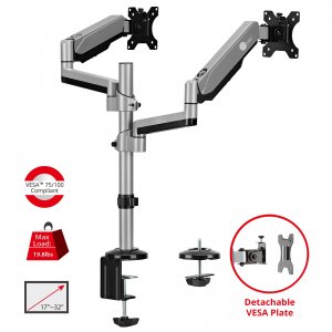 Siig CE-MT3R11-S1 Ac Ce-mt3r11-s1 Dual Stacked Monitor Arm Desk Mount 