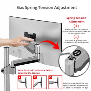 Siig CE-MT3R11-S1 Ac Ce-mt3r11-s1 Dual Stacked Monitor Arm Desk Mount 