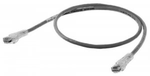 Hubbell HC6GY27 Cat6 Slim Patch Cord - Speed Gain, Gray, 27ft