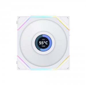 Lianli 12RTLLCD1W.US Lian Li Uni Fan Tl Lcd 120mm Reverse Blade - Whit