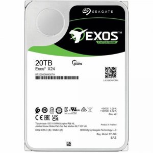 Seagate ST20000NM007H Hd  20tb Exos X24 Hdd 3.5 Sas 7200 Ise Bare