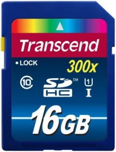 Transcend TS16GSDU1 16gb Sdhc Class10 Uhs-i,300x