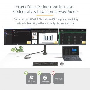 Startech 117B-USBC-MULTIPORT Usb-c Multimonitor Adapter Hdmi