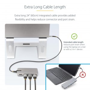 Startech 117B-USBC-MULTIPORT Usb-c Multimonitor Adapter Hdmi