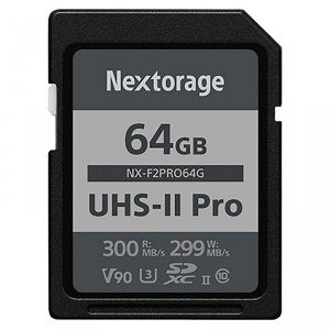 Nextorage NX-F2PRO64G , Memory Card, 64gb, Sdxc, Uhs-ii Pro, Max 300r2