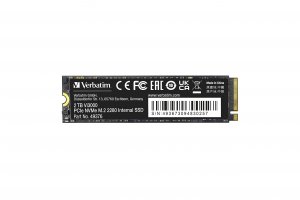 Verbatim 49376 2tb Vi3000 Pcie Nvme M.2 Ssd - 2yr Limited Warranty