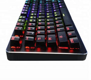 Heyybit HB-104GKB-001 Rgb Metal Gaming Mechanical Keyboard With Blue S