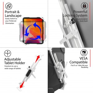 Cta PAD-SVWMWS Vesa Flushed Wall Mount White