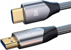 Veggieg V-H403 V-h403 8k Hdmi Cable 48gbps 6.6ft2m, Braided Cord-4k@12