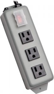 Tripp 3SP , Power Strip, 3 Outlets, 6ft Cord, Nema 5-15p, 3 Nema 5-15r