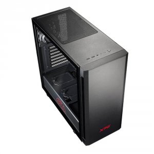 Adata 15260044 Invader Mid-tower Pc Case Black Atx Tempered Glass Side