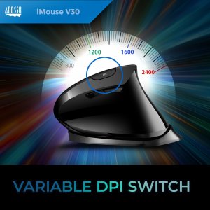 Adesso IMOUSEV3-TAA Usb Adjustable Vertical Ergonomic Mouse (taa Compl