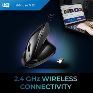 Adesso IMOUSEV3-TAA Usb Adjustable Vertical Ergonomic Mouse (taa Compl