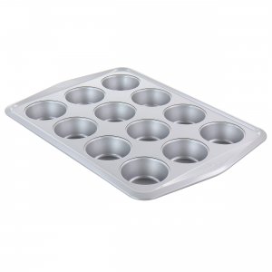 Martha 129050.01 12 Cup Nonstick Carbon Steel Muffin Pan In Gray