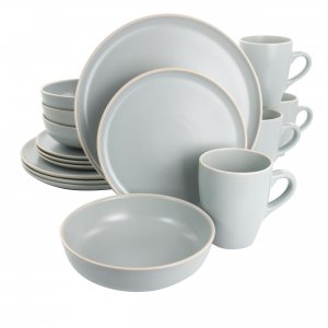 Gibson 127245.16 Elite Serenade 16 Piece Round Stoneware Dinnerware Se