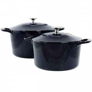 Martha 130334.04R 2 Piece Enameled Cast Iron Dutch Oven Set With Lid I