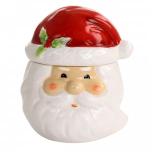 Gibson 97091.01 Home Joyful Santa Durastone 7.5in Cookie Jar