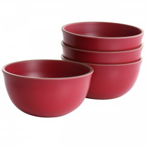 Gibson 136602.04 Home Rockabye 4 Piece Melamine Cereal Bowl Set In Dar