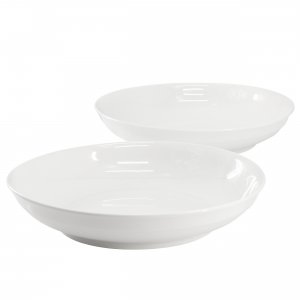 Gibson 142571.02 Home 2 Piece 11 Inch Round Fine Ceramic Serving Bowl 