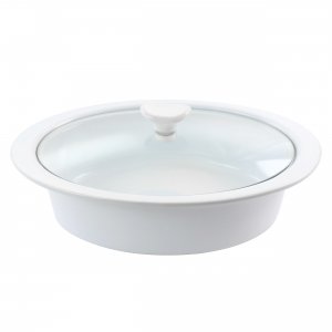 Gibson 130955.02 Elite 2qt Stoneware Casserole With Glass Lid