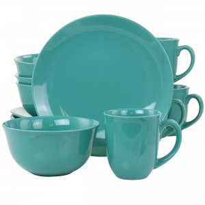 Gibson 127269.12 Home Mercer 12 Piece Round Stoneware Dinnerware Set I