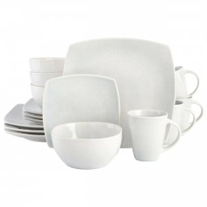 Gibson 130668.16R Home Soho Lounge 16 Piece Soft Square Stoneware Dinn