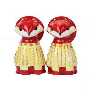 Gibson 127224.02 Home Woodland Fox Salt Amp; Pepper Set