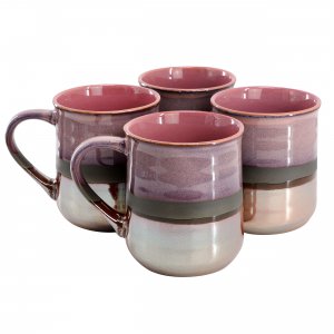 Gibson 142964.01 Home Copper Tonal 4 Piece 18 Ounce Stoneware Cup Set 