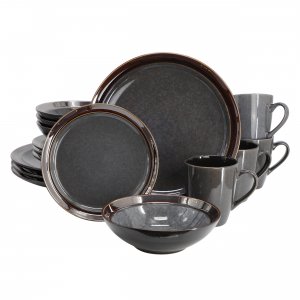 Gibson 142748.16 Elite Priya 16 Piece Stoneware Reactive Glaze Dinnerw