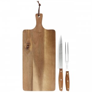 Gibson 143828.03 Elite 3 Piece Acacia Wood Serving Board With Carving 