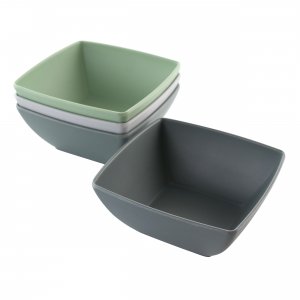 Gibson 124279.04 Home Grayson 4 Piece 6 Inch Melamine Bowl Set In Asso