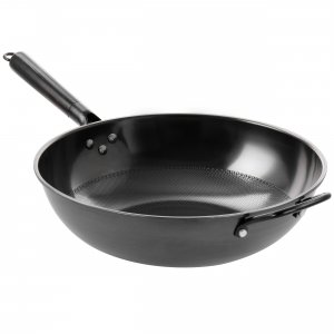 Gibson 60765.01 Home Debossed 13 Inch Heavy Gauge Carbon Steel Wok In 