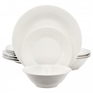 Gibson 118504.12R Home Everyday 12 Piece Round Fine Ceramic Dinnerware