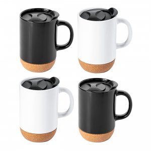 Gibson 135280.01 Home Modani 4 Piece 16.5 Ounce Stoneware Travel Mug S