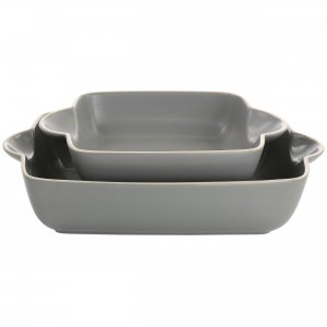 Gibson 130946.02 Home Rockaway 2 Piece Stoneware Nesting Bakeware Set 