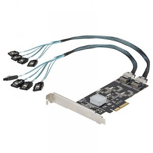 Startech 8p6gpciesatacard 8 Port 6gbps Sata Pcie Card Controller