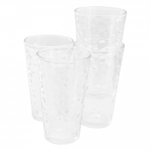 Gibson 141405.04 Home 4 Piece 16 Ounce Bubble Glass Tumbler Set