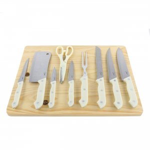 Gibson 137383.10 Home Wildcraft 10 Piece Cutlery Set With Cutting Boar